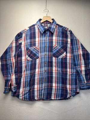 De Colección Para Mujer Big Mac Auténtica Ropa de Trabajo Chaqueta A Cuadros Manga Larga Botón Delantero XL Foto 1 de 4