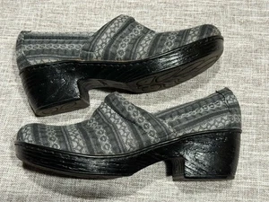 B.O.C Born Concept SZ 9M Women’s Steel Gray Pattern Clogs Shoes  - Picture 1 of 7