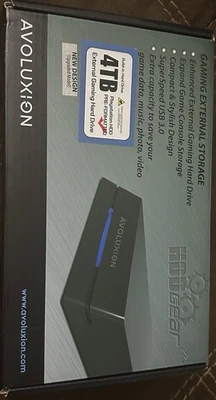 Avolusion 4TB Gaming External Hard Drive USB 3.0 Storage - Image 1 of 3