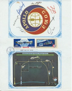 US FDC 1975 Apollo Soyuz Test Project First Day Cover Sheet 8 1/2" X 11" - Picture 1 of 1
