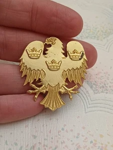 Broche Vintage Años 90 Tono Dorado Barclays Banco Águila Pin Insignia 4cm x 3.5cm - Imagen 1 de 4