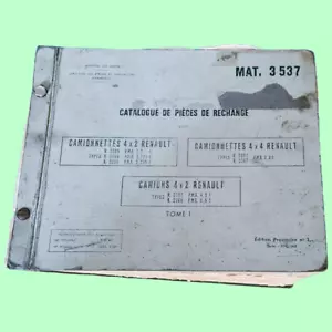 catalogue véhicules Renault armée militaire croquis 1963 pièces de rechanges - Foto 1 di 14