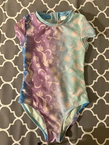 NEW Cat & Jack Girls Swimsuit Bathing Suit Mermaid XS 4t 5t Zip-Up Toddler - Picture 1 of 1