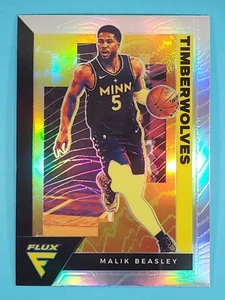 Panini Flux Silver Prizm Malik Beasley Minnesota Timberwolves #104 2020-21 - Imagen 1 de 2