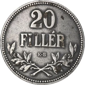 Hungary 20 Filler Coin | Saint Stephen Crown | 1916 - 1922 - Picture 1 of 16