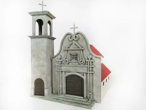 CHIESA MESSICANA - SPAGNOLA - MEDITERRANEA (2) 28mm ASSEMBLATA E DIPINTA PRO MDF - Foto 1 di 6