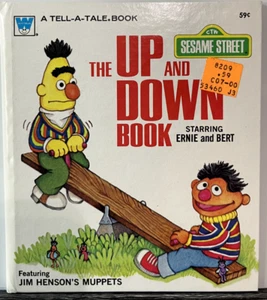 VTG 1979 Sesame Street The Up and Down Book Starring Ernie and Bert Opposites - Picture 1 of 8