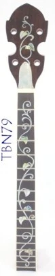 4 String 17 frets Tenor Banjo Neck Maple MOP & Abalone Inlaid TBN79 - Image 1 of 4