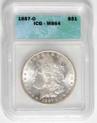 1887-O Morgan Silver Dollar ICG MS64 - Image 1 of 4