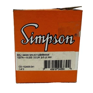 Simpson Analog Panel Meter 04330 - Bild 1 von 8