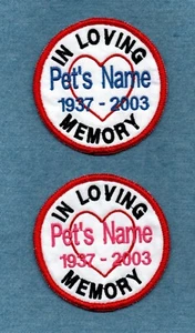IN LOVING MEMORY - service dog vest patch - Picture 1 of 1