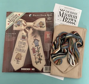 Debbie Mumm Bows Cross Stitch Kit Feather B&B #72291-Open/Unused See Description - Picture 1 of 1