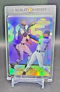 KEN GRIFFEY JR 1998 RAINBOW REFRACTOR CARD WITH CASE MLB SEATTLE MARINERS - Picture 1 of 7