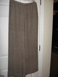 Chicos, Pants,Black Multicolor Geo Print,Pull On,Wide Leg,Silky,2,Large - Picture 1 of 8