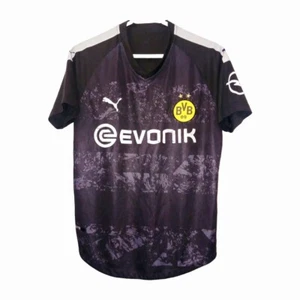 CAMISETA DE FUTBOL BORUSSIA DORTMUND 2019 2020 VISITANTE CAMISETA NEGRA PUMA 755745 - Imagen 1 de 7