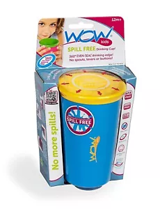 Wow Cup for Kids Original 360 Sippy Cup, Blue with Yellow Lid, 9 oz - Picture 1 of 3