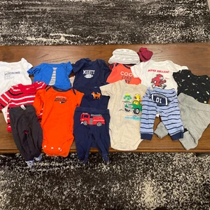 13 Pieces Mixed Lot of baby boy Clothes Size 0-3 months, Newborn 1184 - Picture 1 of 12
