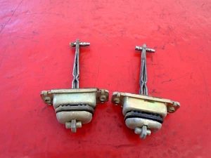 90-93 ACURA INTEGRA DOOR HINGE STOP CHECKS STRAPS STOPPERS SET PAIR BOTH OEM 2DR - Picture 1 of 3