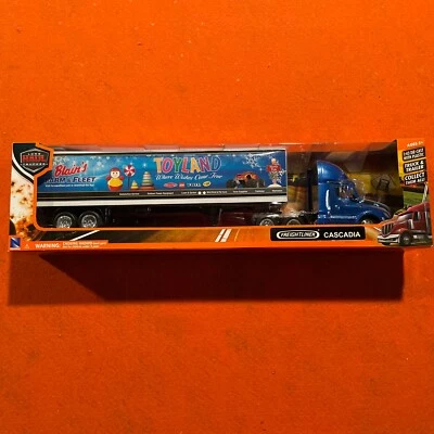BLAIN'S FARM & FLEET TOYLAND 1:43 Diecast FREIGHTLINER Semi Truck Trailer - Image 1 of 4