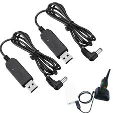 2X Radio USB Charger Cable Charging Cord For BaoFeng Walkie Talkie UV5R UV82 