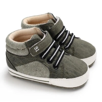 Classic Baby Boy Girl Crib Shoes Infant Sneakers Casual Shoes Newborn Baby Shoes - Image 1 of 4