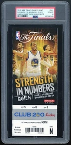 2015 NBA FINALS GAME 2 FULL TICKET PSA 10 (LeBron James Triple Double) 7. Juni - Bild 1 von 2