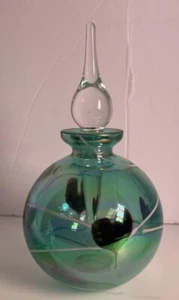 Glas Act Studio Aqua Parfüm Flakon 6, Zoll "schön" Kunstglas zeitloses Design - Bild 1 von 6