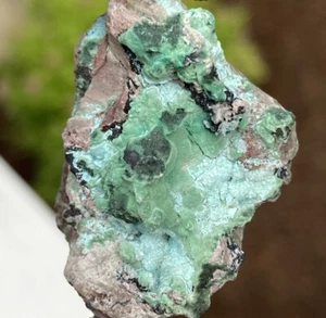 CRISCOCOLA Y MALAQUITA en MATRIX Fino Raro Cristal Mineral LIKASI CONGO 1.85" - Imagen 1 de 5