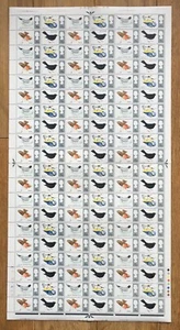 1966. British Birds (phosphor). Complete sheet 120 values. Very fine! - Picture 1 of 1