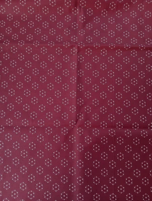 Vintage Marcus Bros Fabric Small White Stars in a Circle on Red 44"X1 Yard Quilt - Image 1 of 4
