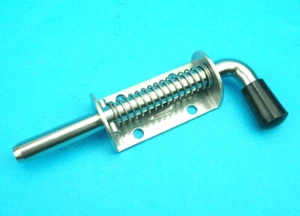 Pernos de resorte de acero inoxidable puerta captura estable remolque caja para caballos - Imagen 1 de 11