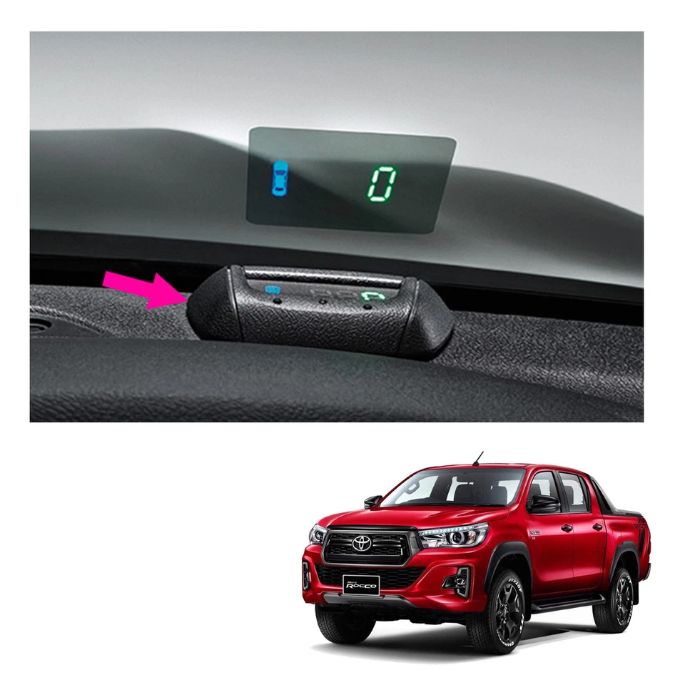 Pantalla digital Speed Head Up genuina negra para Toyota Hilux Revo Rocco 2015 19 Foto 1 de 4