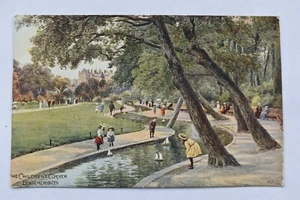 Postcard 'The Childrens Corner' Bournemouth Artist Signed ARQ Posted 1927 - Picture 1 of 2