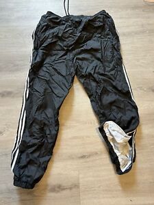 Vintage Adidas Track Pants Mens Large  Ankle Zip Windbreaker Lined 90s Y2K