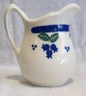 HARTSTONE 8 OUNCE / OZ CREAMER IN THE BLUEBERRY PATTERN ~ SIGNED BY ARTIST (#3)