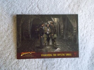 Indiana Jones & Kingdom of the Crystal Skull "EXAMINE THE SKULL" #82 Trade Card - Picture 1 of 2