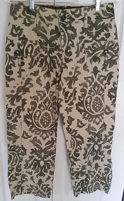 女士 Tommy Hilfiger 裤子米色军队绿色设计尺寸 2 — 第 1/4 张图片