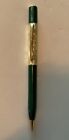 Crayon mécanique vintage poire de Sheaffer vert marbré avec clip or