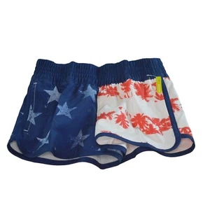 Girls Swim Stars & Stripes E Board Shorts XS - Picture 1 of 6