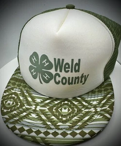 Retro-Stil 4-H Mesh Trucker Mütze-Weld County, CO Neu ohne Etikett - Bild 1 von 6