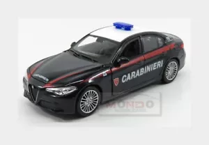 1:24 Burago Alfa Romeo Giulia Carabinieri 2015 Blue White BU01272-GIULIA Modelli - Foto 1 di 2