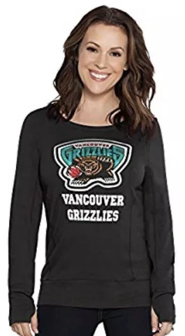 Women’s Vancouver Grizzlies Hardwood Classics Retro Lateral Sweatshirt Small S Cover