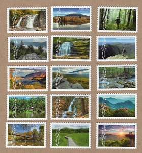 Scott #5960 Appalachian Trail Set of 15 Single Forever Stamps - MNH - Picture 1 of 1