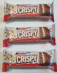3 x Kinder Crispy Riegel Milchschokolade 3x 34g - DHL Versand - Bild 1 von 2