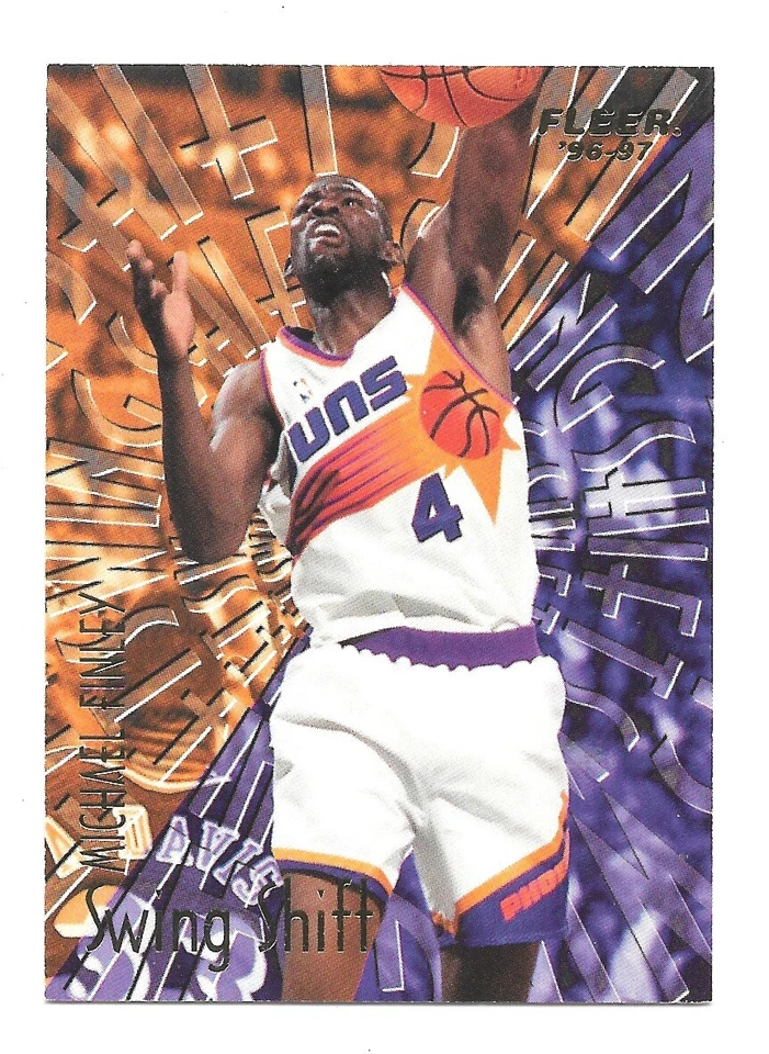 1996-97 Fleer Basketball Swing Shift Michael Finley #3 NRMT - Image 1 of 1