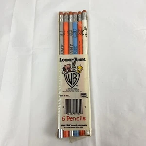 Vintage Looney Tunes Warner Bros Packung mit 6 Bleistiften - Bild 1 von 5