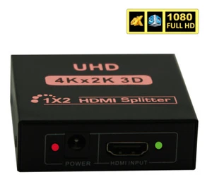 InstallerCCTV HD TV Audio Video Splitter 1 in 2 out for Dual Duplicate Monitors - Picture 1 of 6