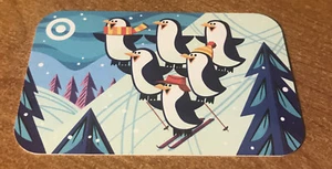 2019 PENGUINS DOWN HILL SKIING TARGET GIFT CARD COLLECTIBLE NO VALUE - Picture 1 of 1