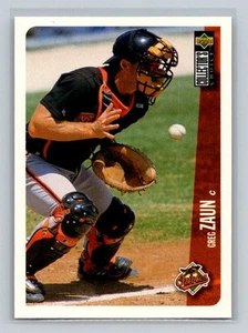 1996 Collector's Choice #51 Gregg Zaun Baltimore Orioles Baseball Card - Picture 1 of 2
