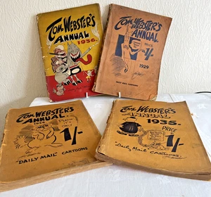 4 Tom Webster’s Annuals 1929, 1934, 1935, 1936 – Daily Mail Cartoons - Picture 1 of 12